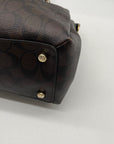 Coach Brown Signature Canvas Sage Carryall F29883