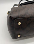 Coach Brown Signature Canvas Sage Carryall F29883
