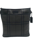 Coach Black & Gray PVC Tattersall Messenger Bag F71061