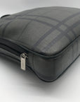 Coach Black & Gray PVC Tattersall Messenger Bag F71061