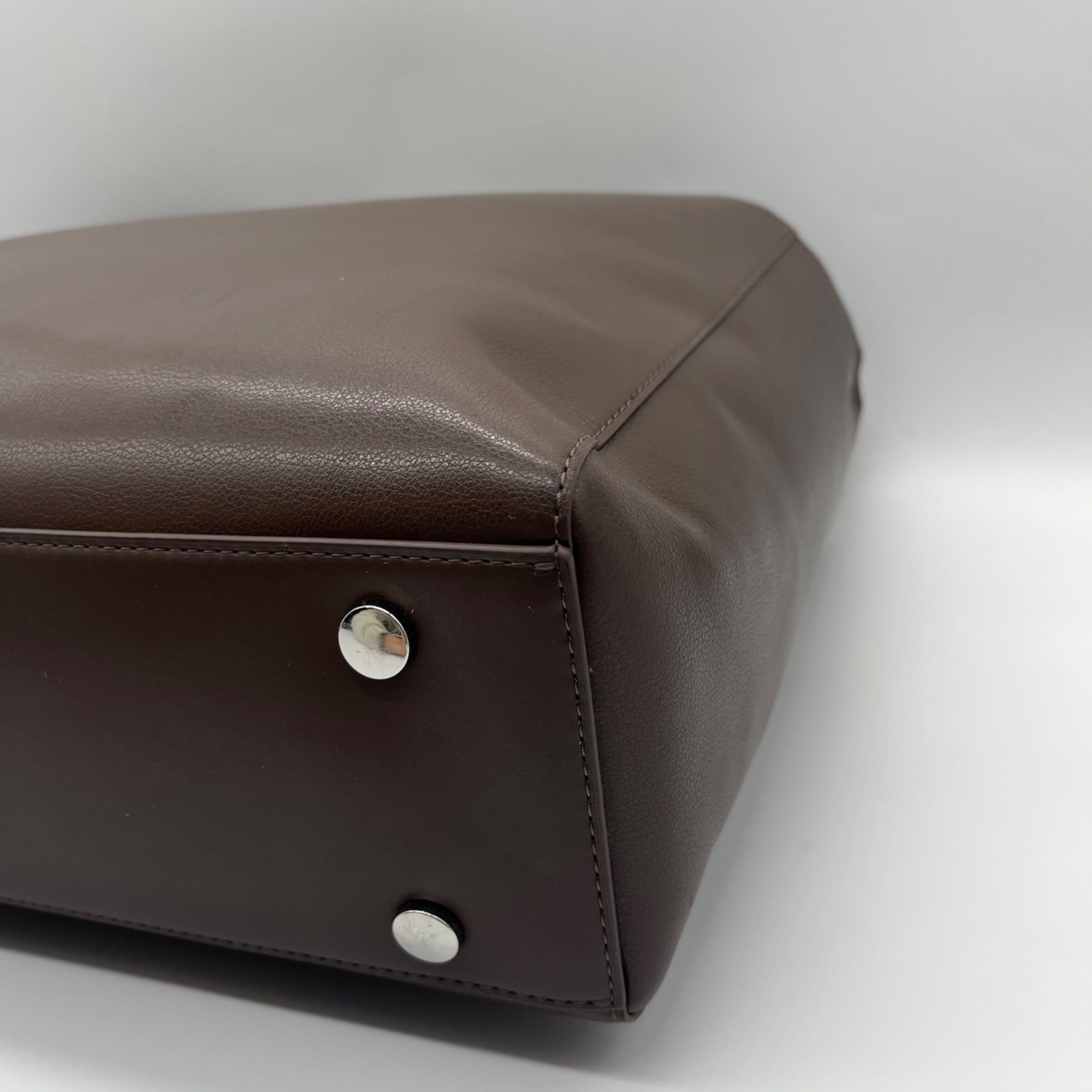 Calpak Toffee Faux Leather Haven Laptop Tote Bag