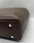 Calpak Toffee Faux Leather Haven Laptop Tote Bag