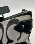 Coach Black & Grey Daisy Outline Signature Emma Tote Bag F23938