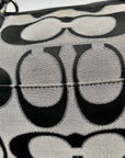 Coach Black & Grey Daisy Outline Signature Emma Tote Bag F23938