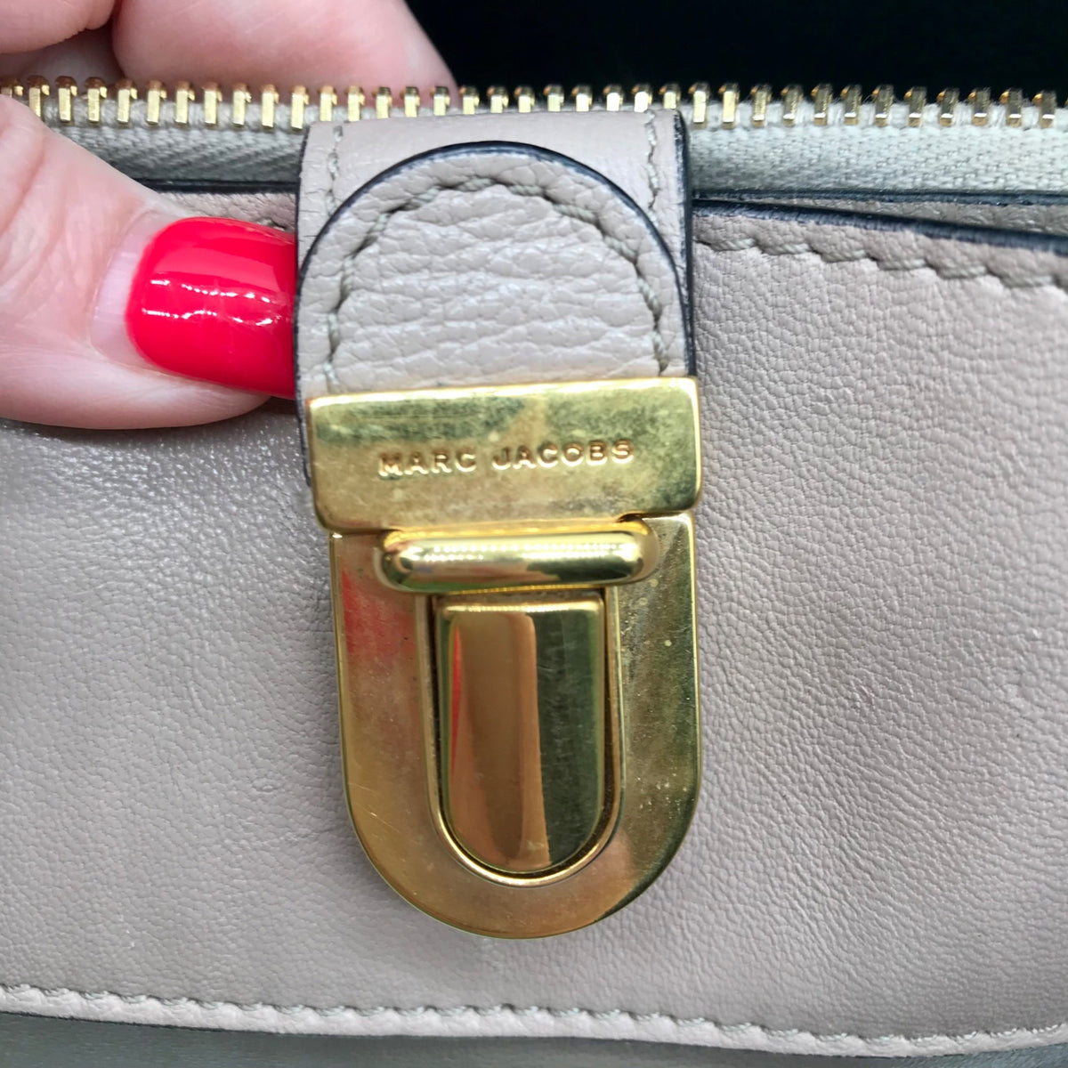 Marc Jacobs Gray Leather Manhattan Whitney Convertible Satchel Bag
