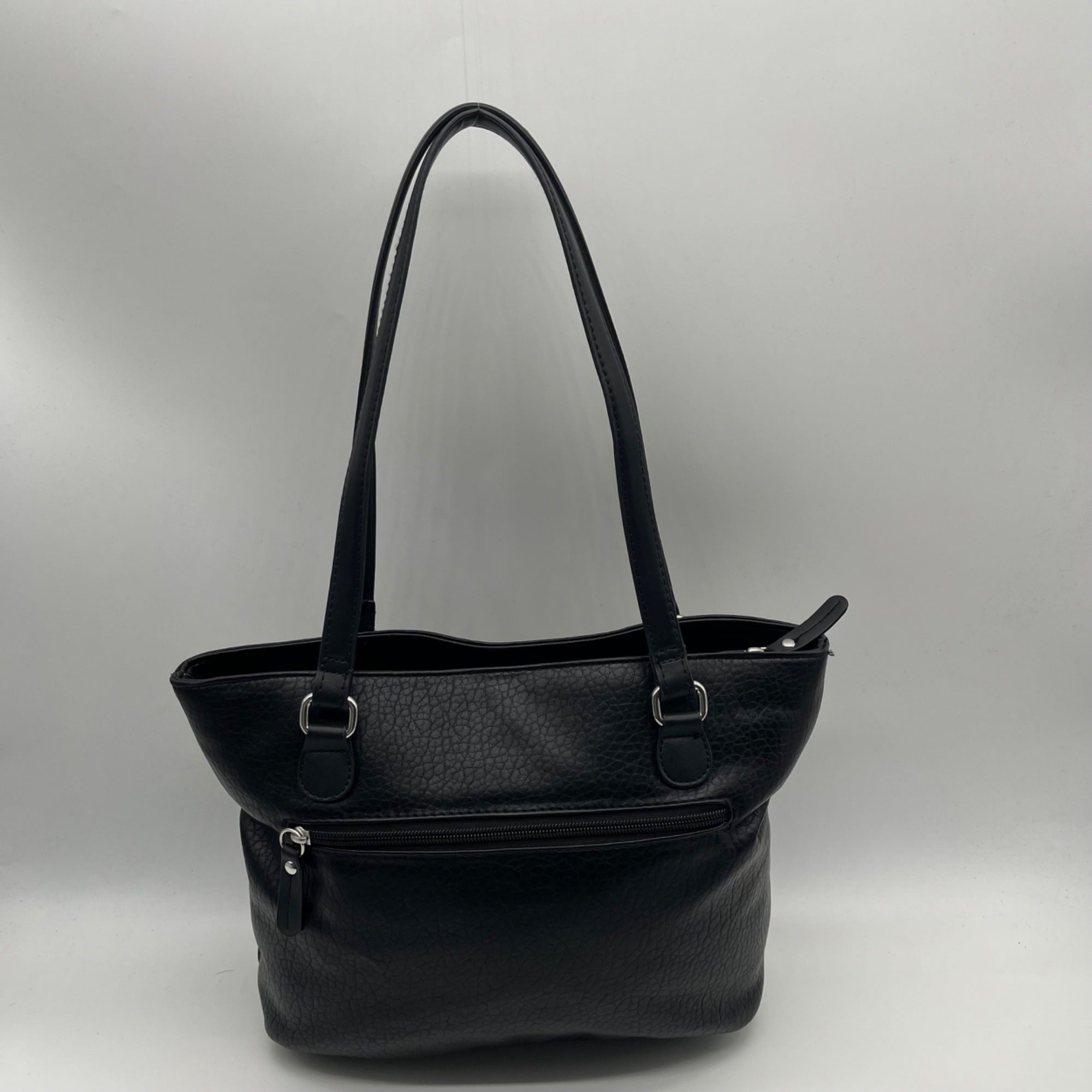Giani Bernini Black FauxLeather Medium Shoulder Bag
