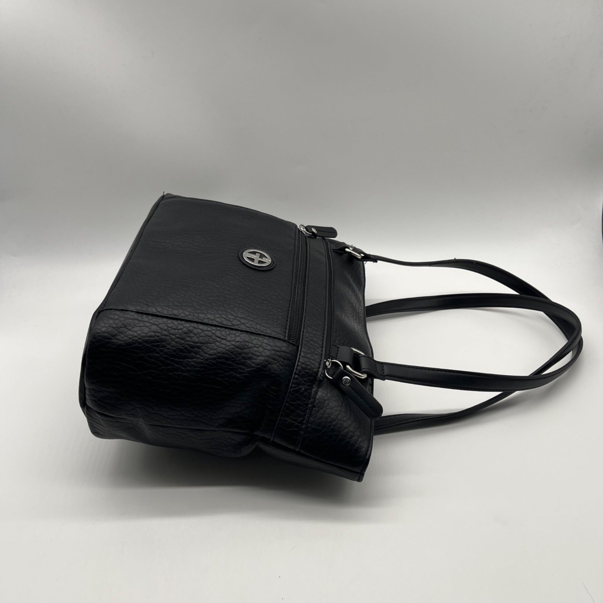 Giani Bernini Black FauxLeather Medium Shoulder Bag