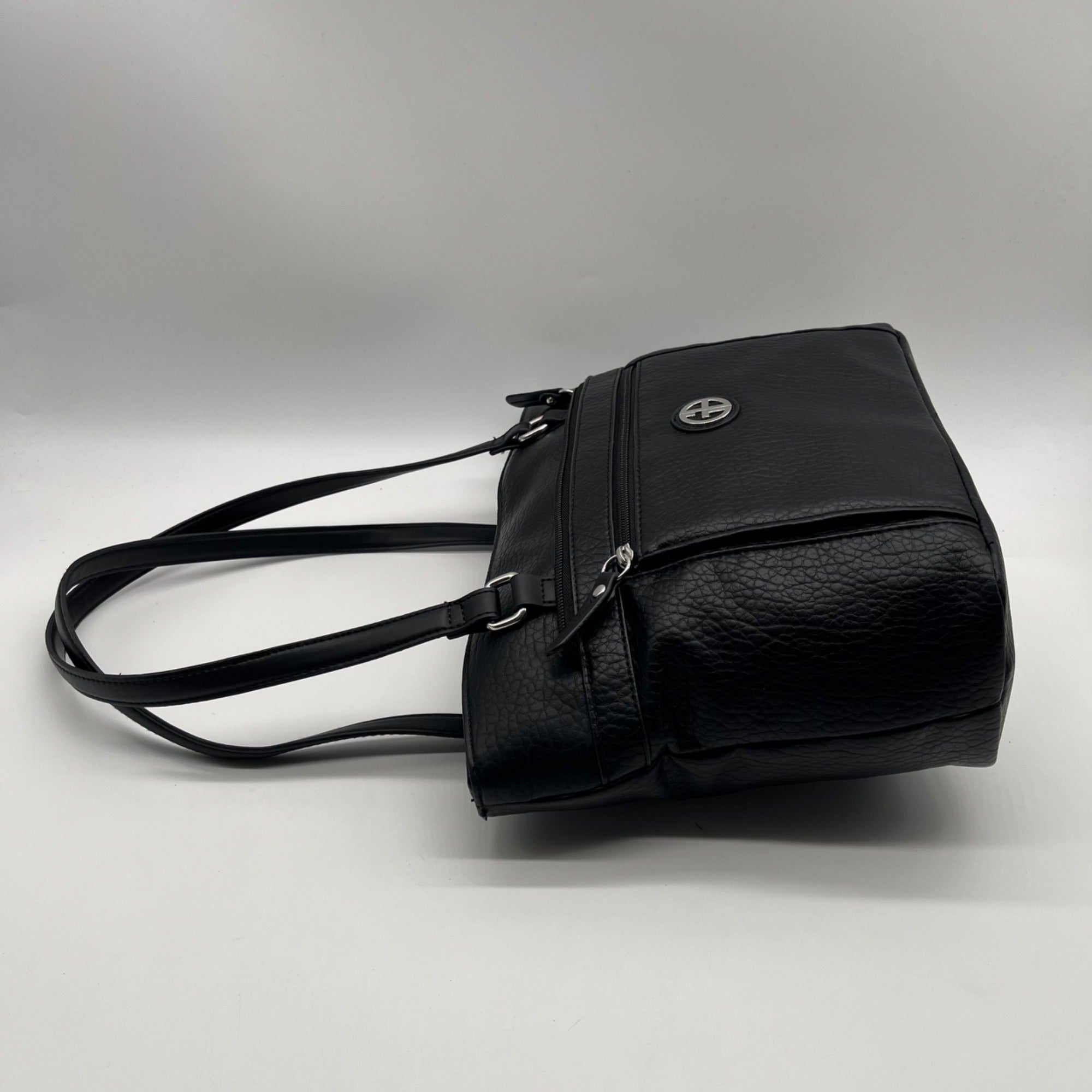 Giani Bernini Black FauxLeather Medium Shoulder Bag