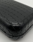 Kotur Black Snake Embossed Clutch
