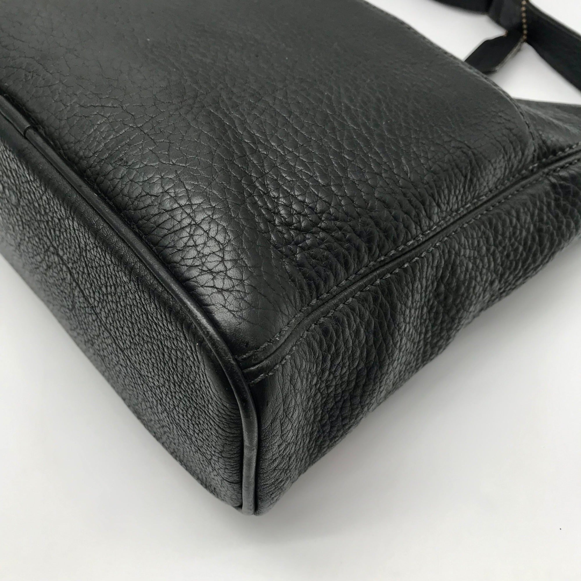 Coach Black Pebbled Leather Vintage Sonoma Shoulder Bag 4924
