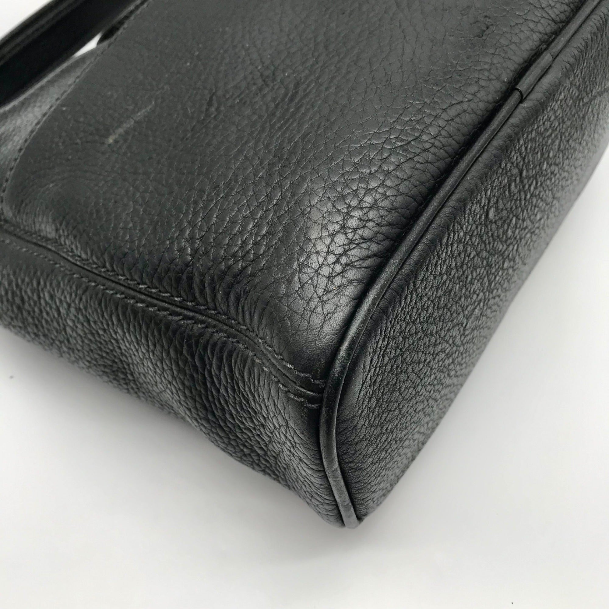 Coach Black Pebbled Leather Vintage Sonoma Shoulder Bag 4924