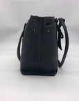 Karl Lagerfeld Black Leather Flurete Tote Bag
