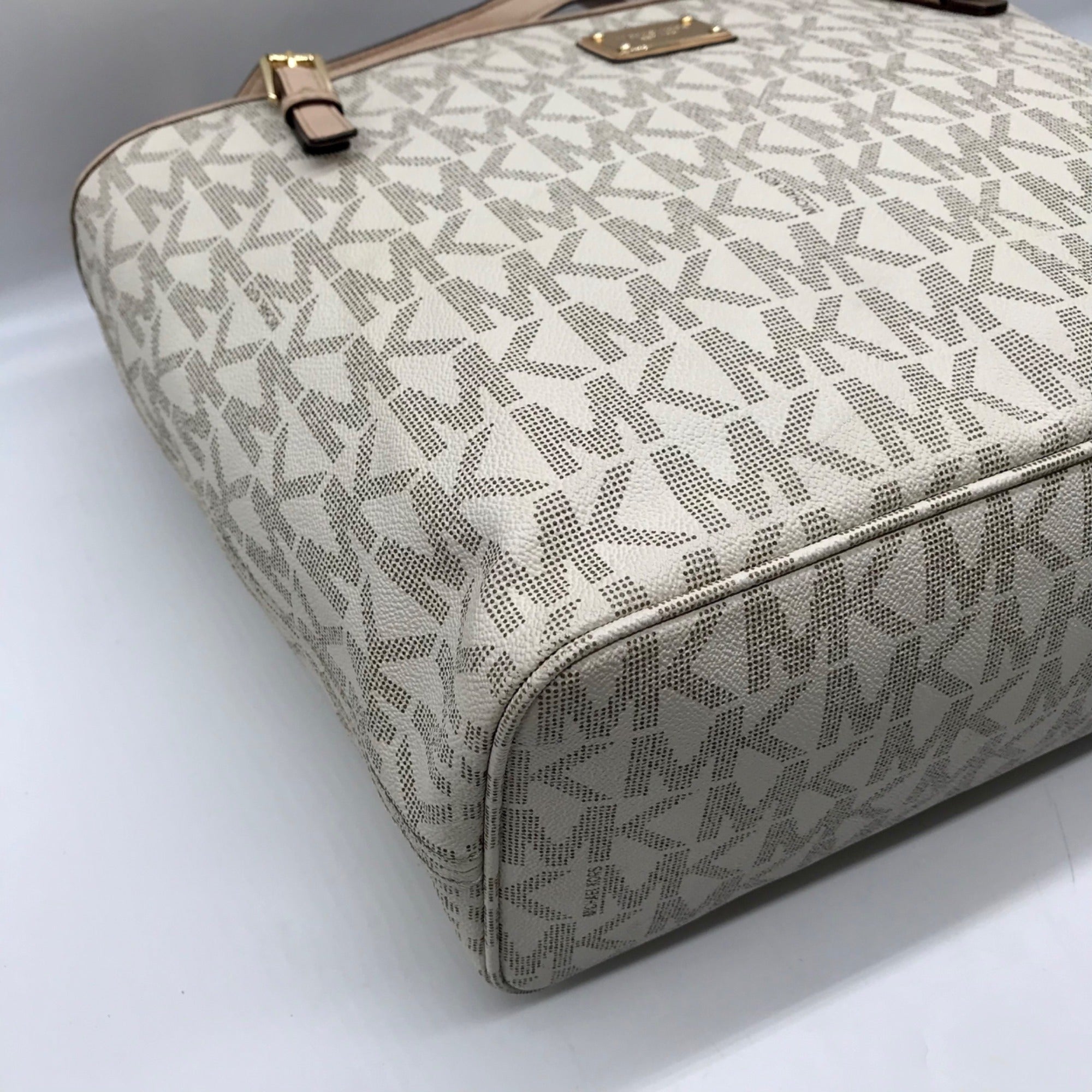 Michael Kors Vanilla Monogram Diaper Tote Bag