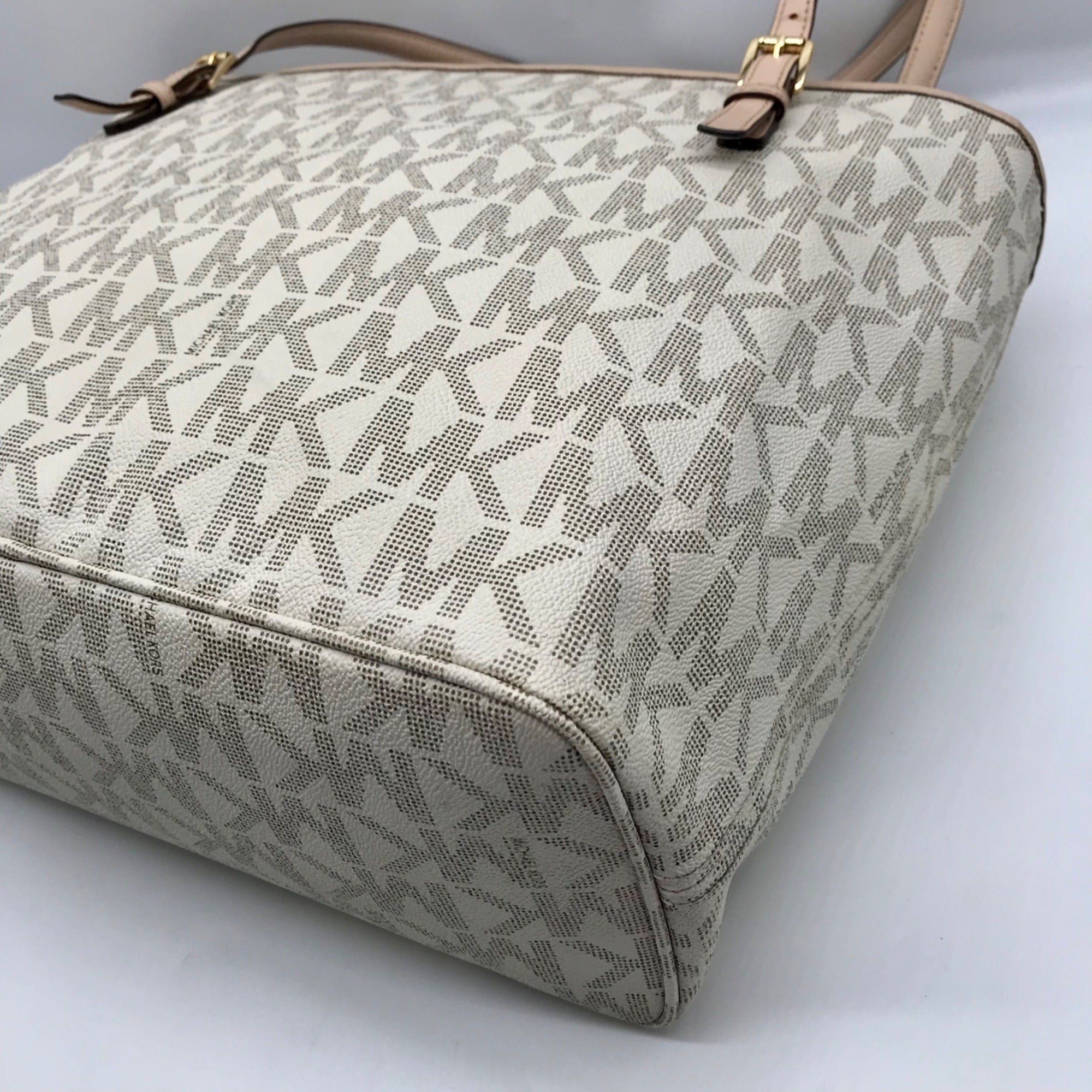 Michael Kors Vanilla Monogram Diaper Tote Bag