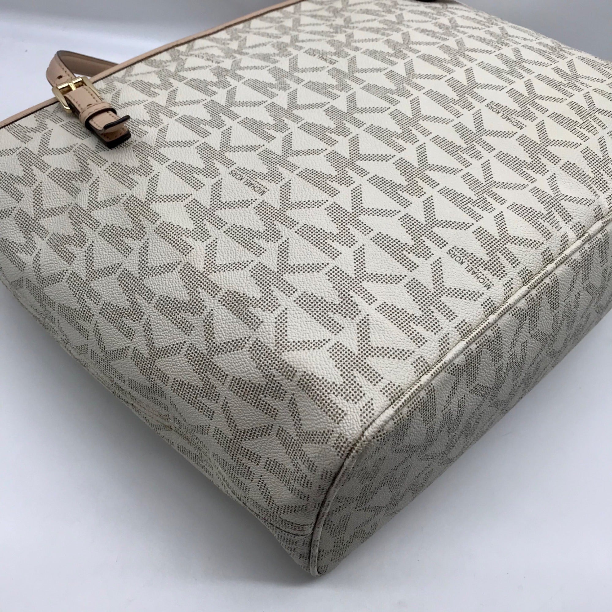 Michael Kors Vanilla Monogram Diaper Tote Bag