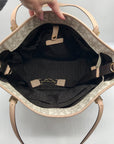 Michael Kors Vanilla Monogram Diaper Tote Bag