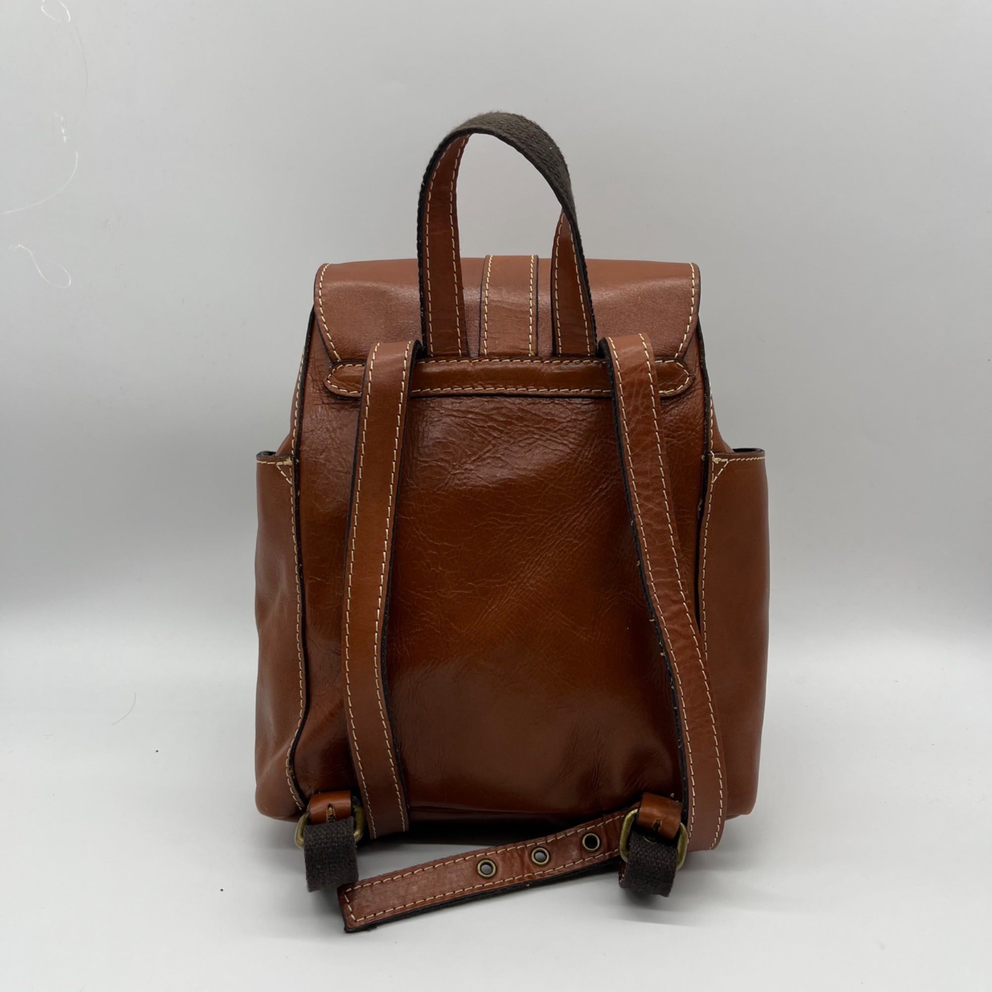 Patricia Nash Brown Leather Aberdeen Backpack