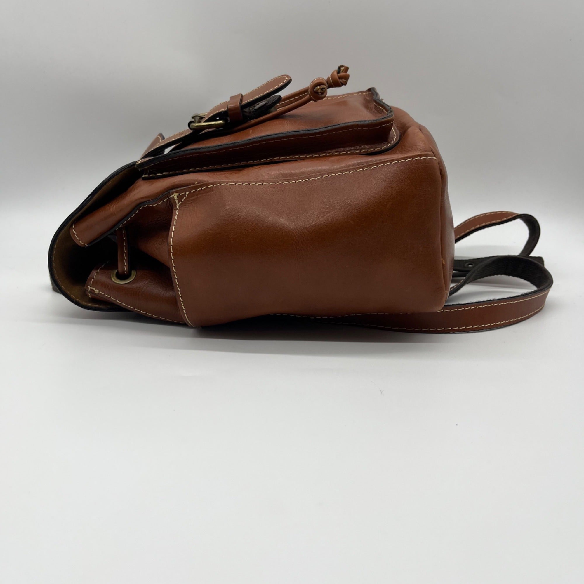 Patricia Nash Brown Leather Aberdeen Backpack