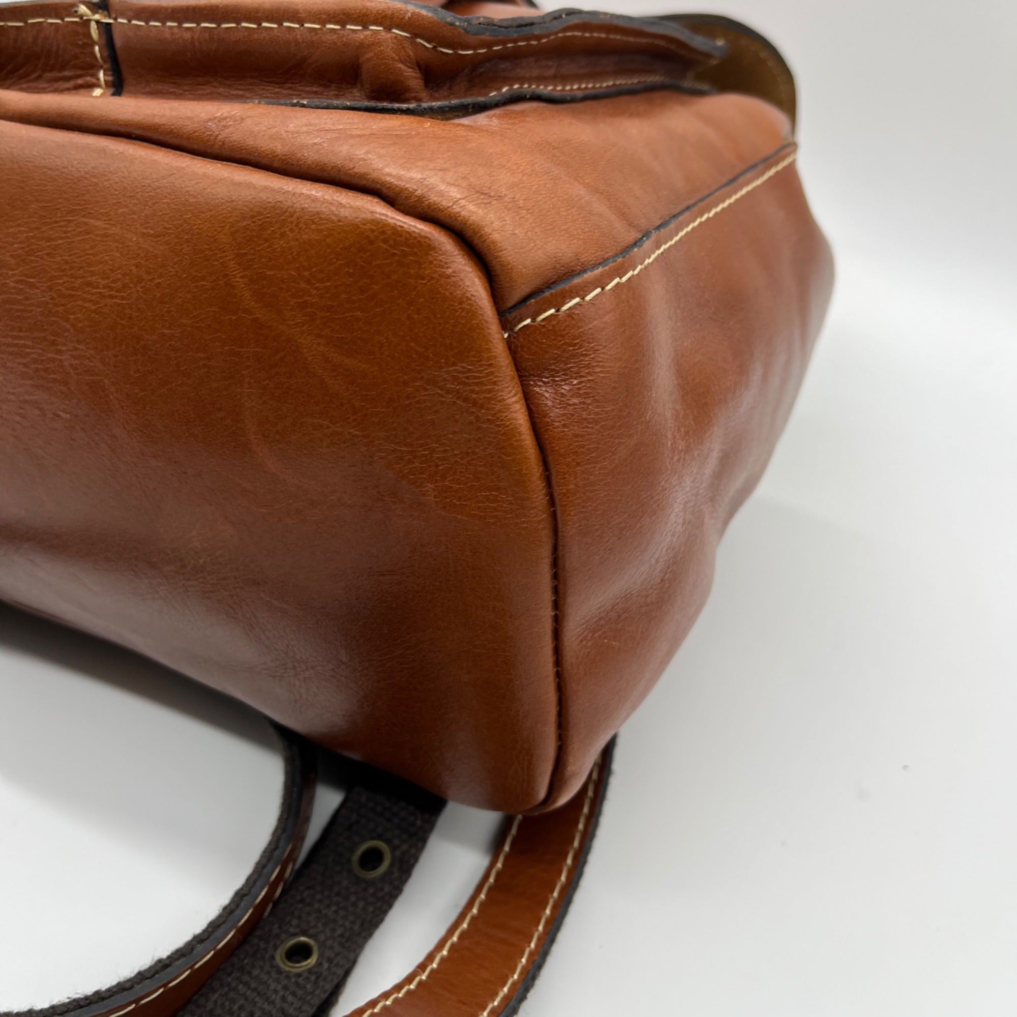 Patricia Nash Brown Leather Aberdeen Backpack