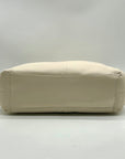 Coach Ivory Pebbled Leather Star Dust Studded Shoulder Bag