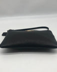 Coach Black Leather Corner Wristlet