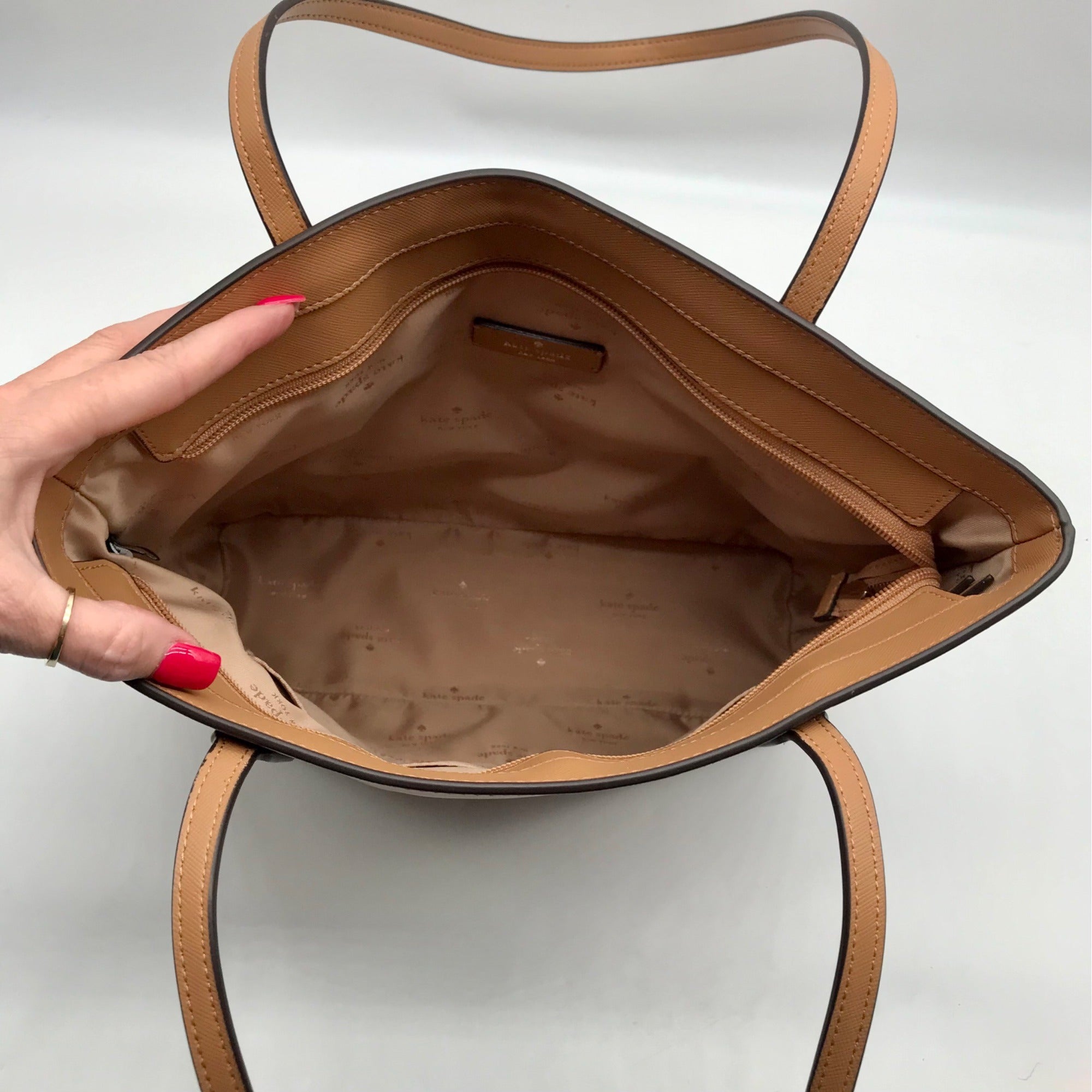 Kate Spade Brown Leather Brynn Tote Bag