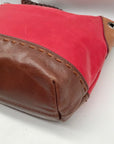 The Sak Red & Brown Leather Alameda Shoulder Bag
