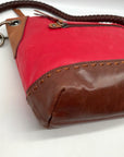 The Sak Red & Brown Leather Alameda Shoulder Bag