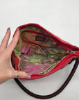 The Sak Red & Brown Leather Alameda Shoulder Bag