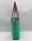 Dooney & Bourke Mint Green Pebbled Grain Leather Lexington Tote Bag