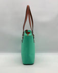 Dooney & Bourke Mint Green Pebbled Grain Leather Lexington Tote Bag