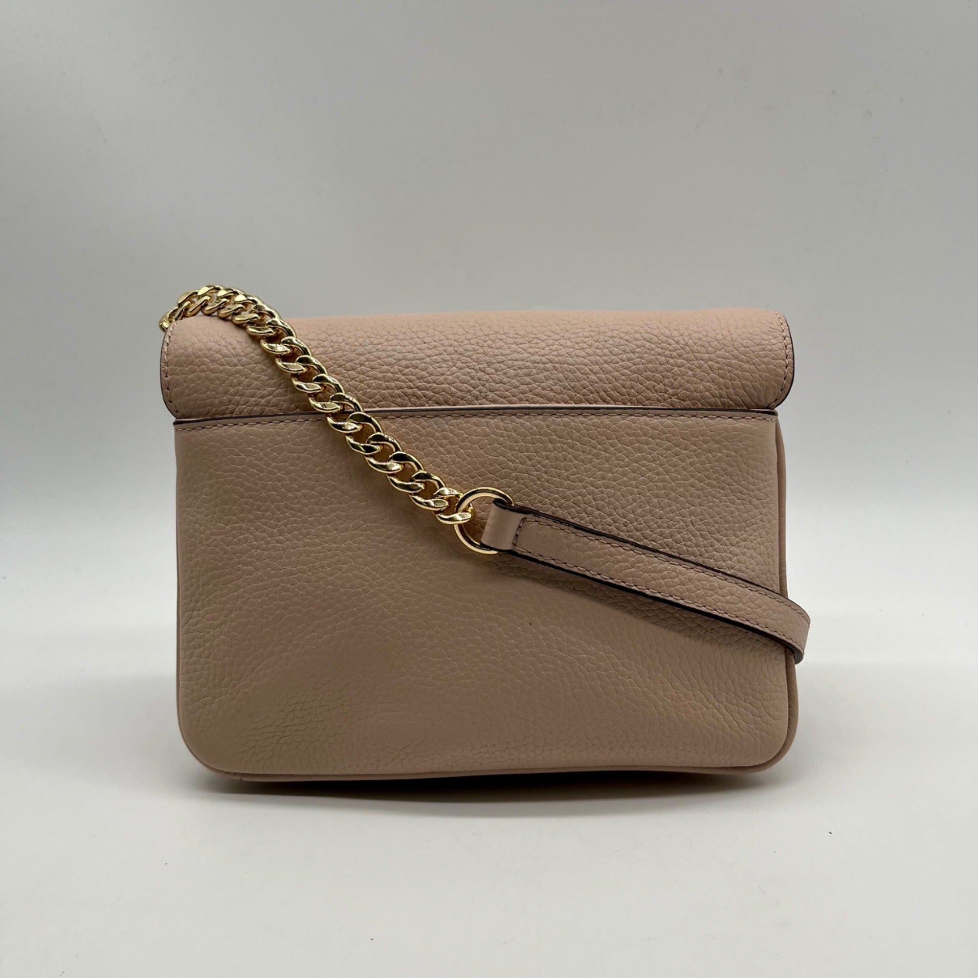 Michael Kors Bedford Pink Pebbled Leather Crossbody Bag