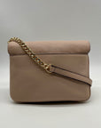 Michael Kors Bedford Pink Pebbled Leather Crossbody Bag