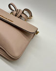Michael Kors Bedford Pink Pebbled Leather Crossbody Bag