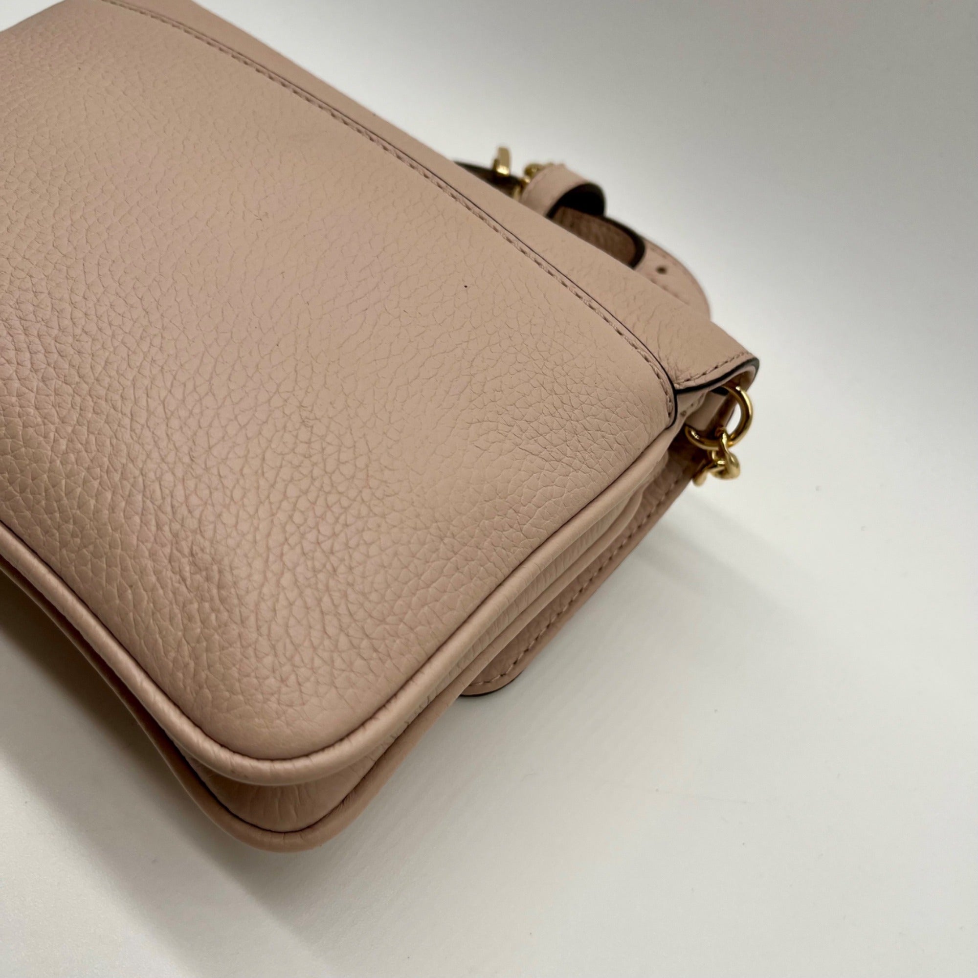 Michael Kors Bedford Pink Pebbled Leather Crossbody Bag