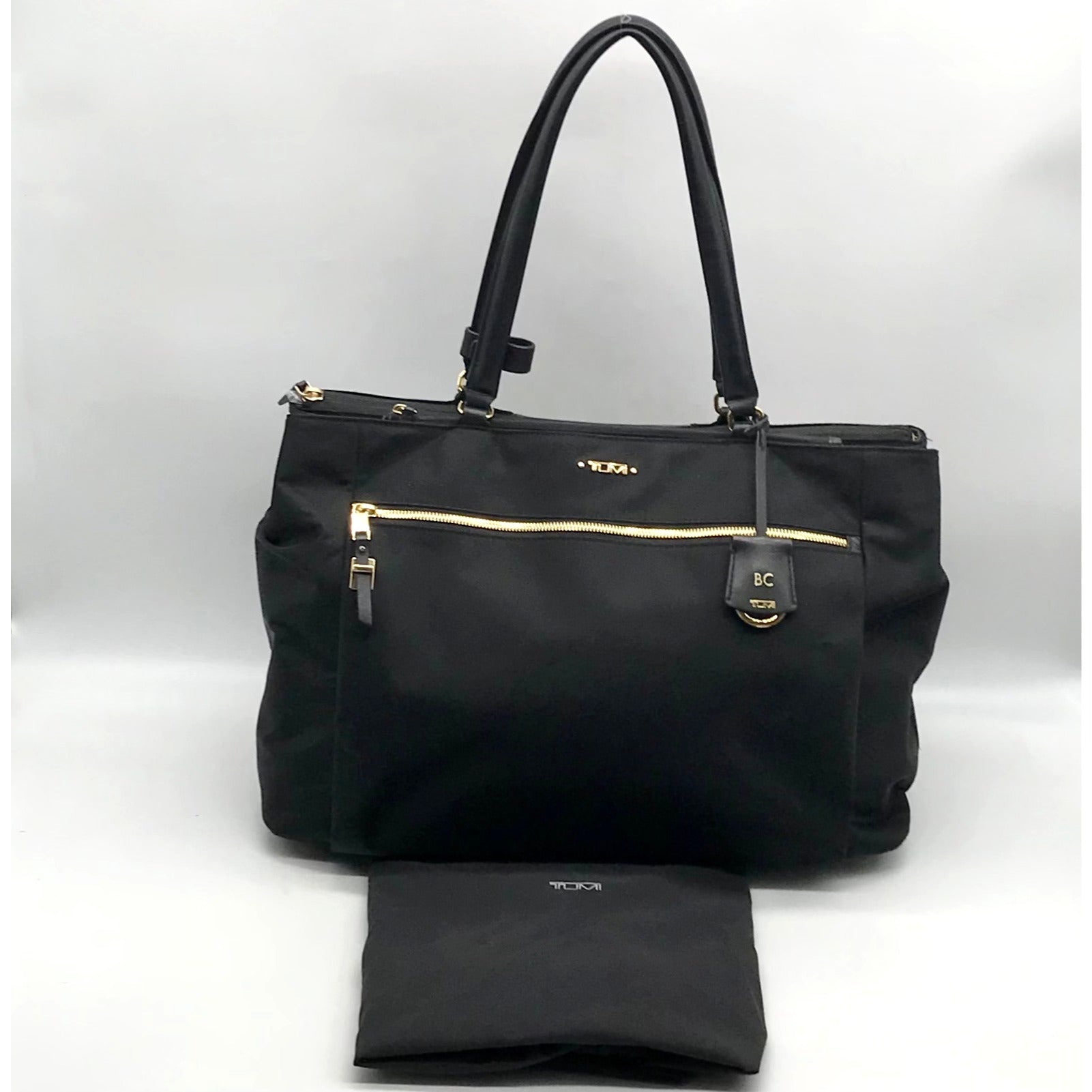Tumi Black Nylon Sheryl Voyageur Business Tote Bag