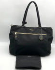 Tumi Black Nylon Sheryl Voyageur Business Tote Bag