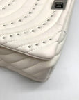 I.N.C. White Soft Ajae Galaxy Quilted Shoulder Bag