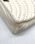 I.N.C. White Soft Ajae Galaxy Quilted Shoulder Bag