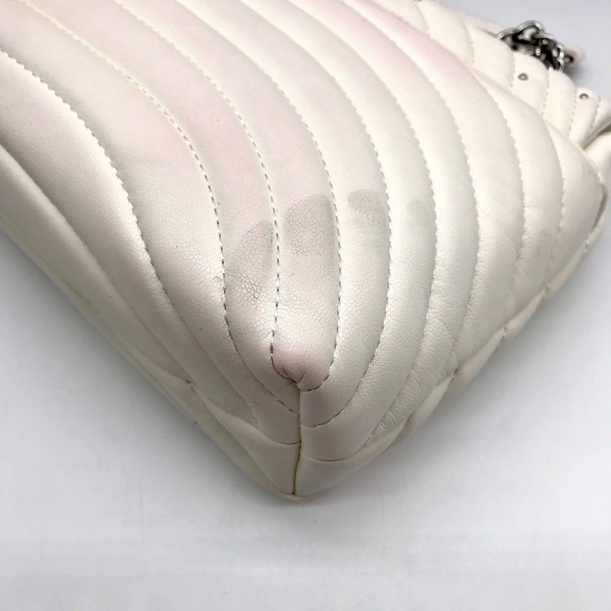 I.N.C. White Soft Ajae Galaxy Quilted Shoulder Bag