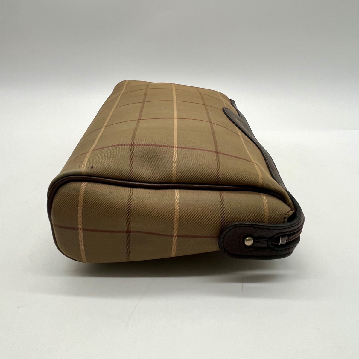 Burberrys Vintage Nova Check Canvas Zip Pouch
