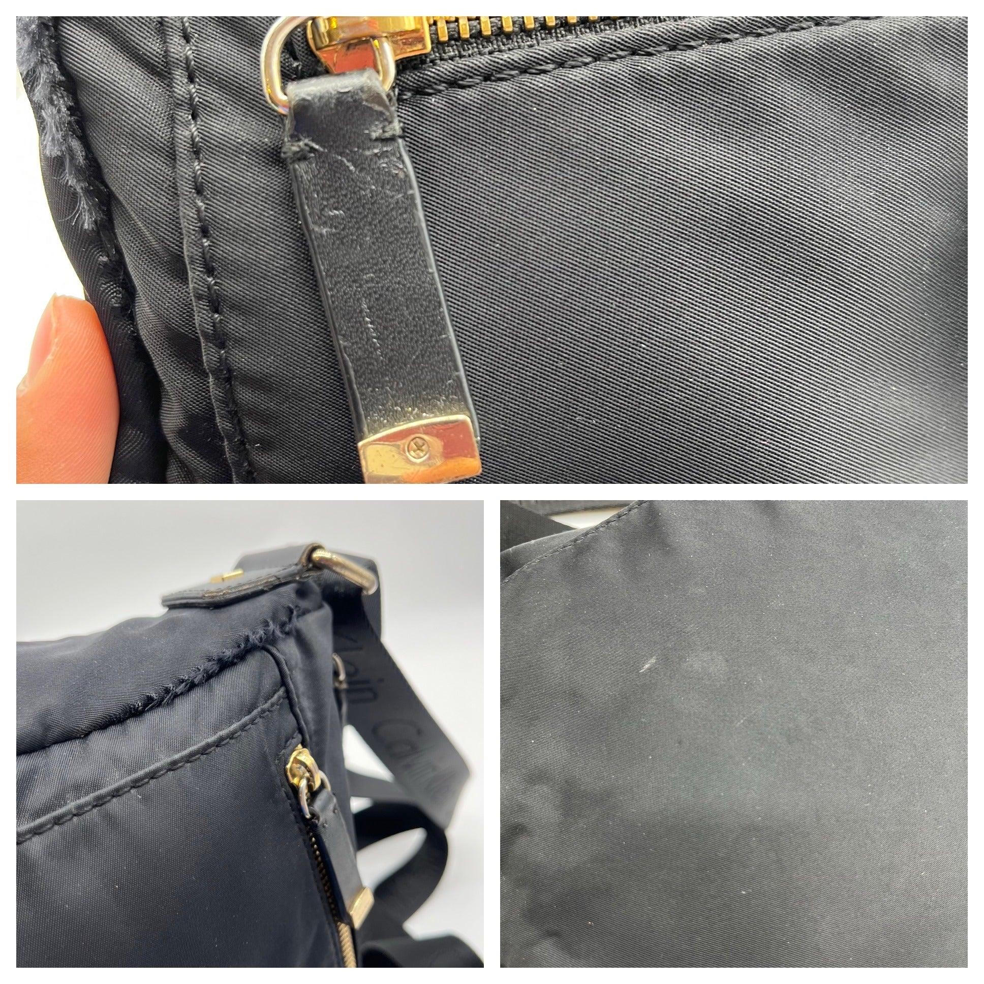 Calvin Klein Black Nylon Crossbody Bag