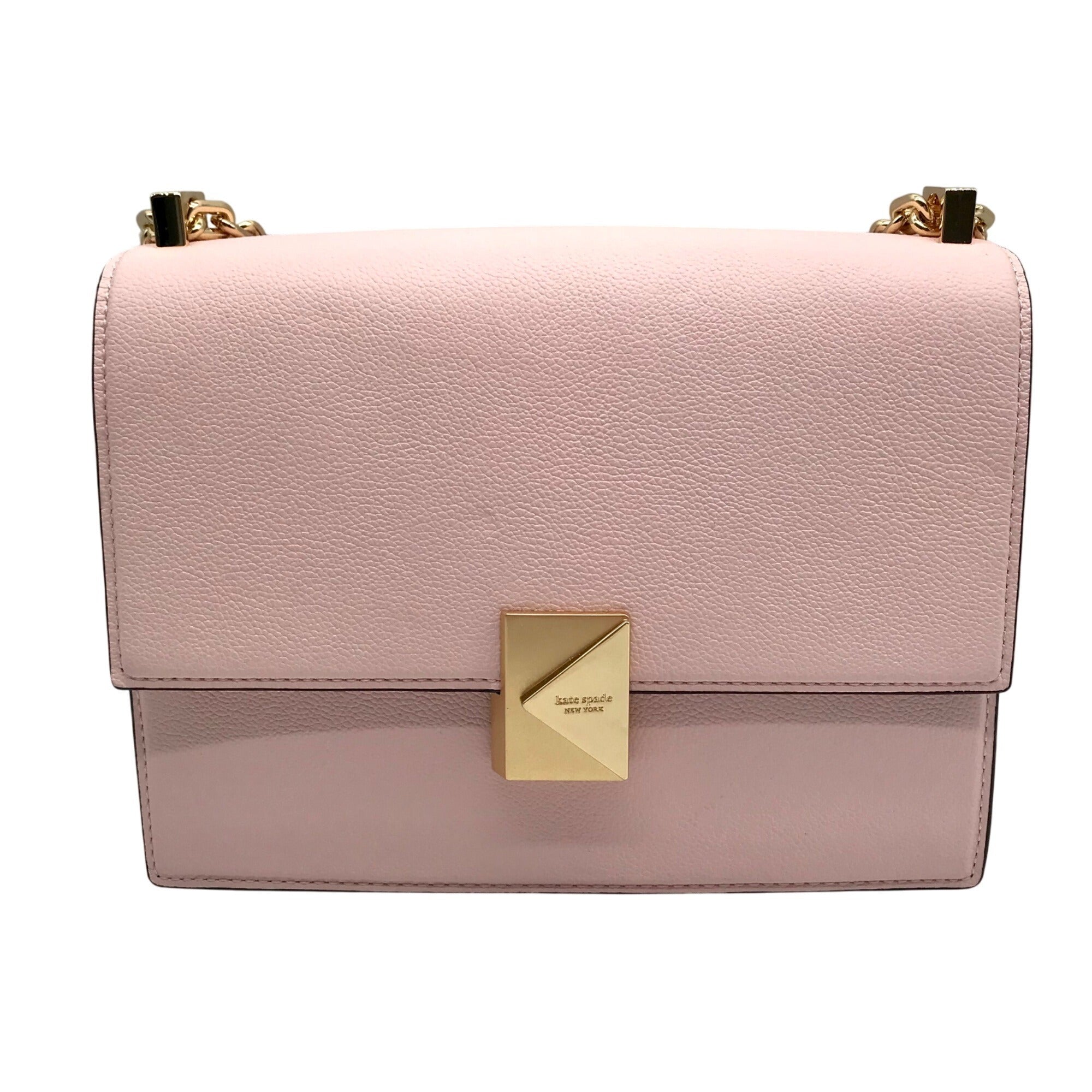 Kate Spade Pastry Pink Pebbled Leather Deco Shoulder Bag