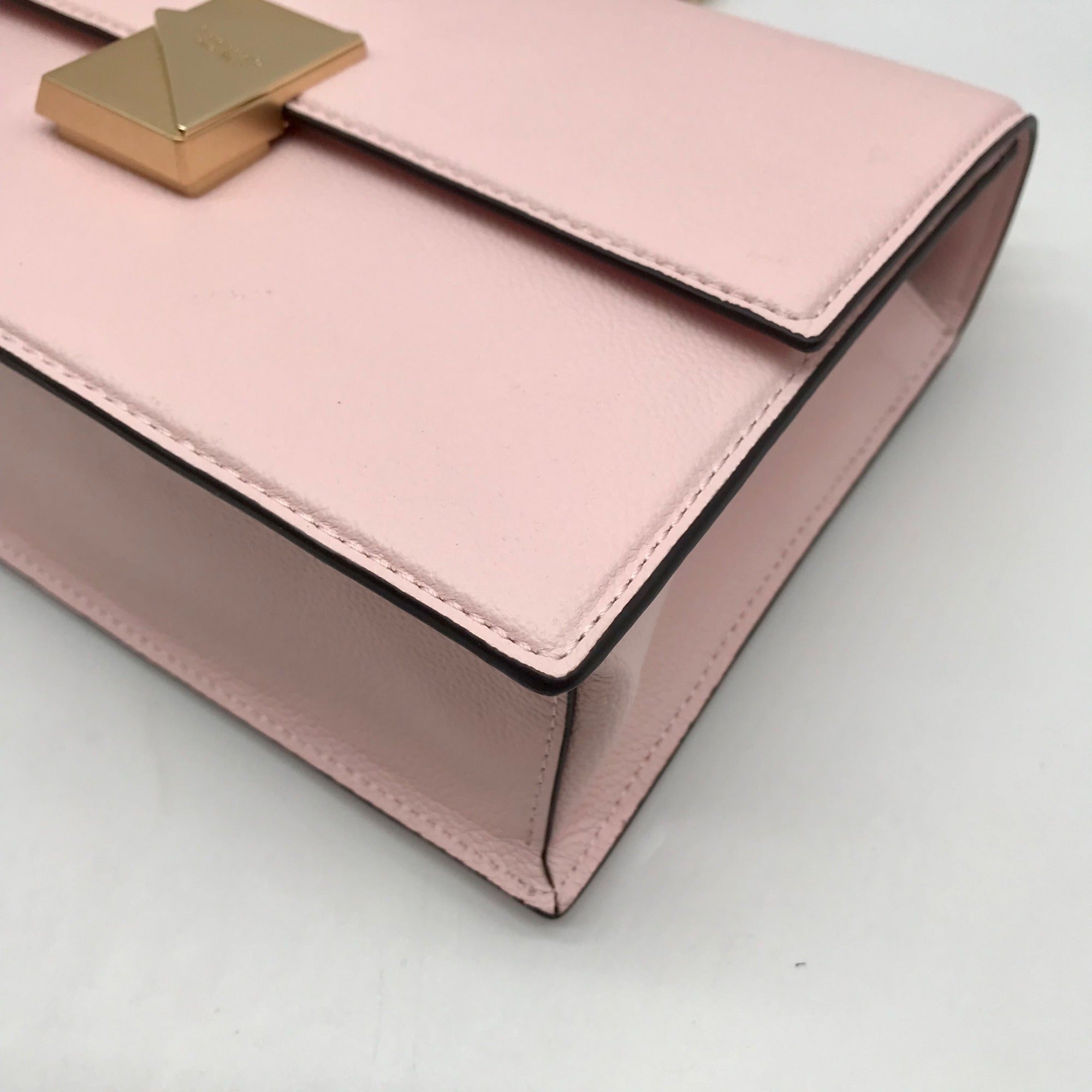 Kate Spade Pastry Pink Pebbled Leather Deco Shoulder Bag