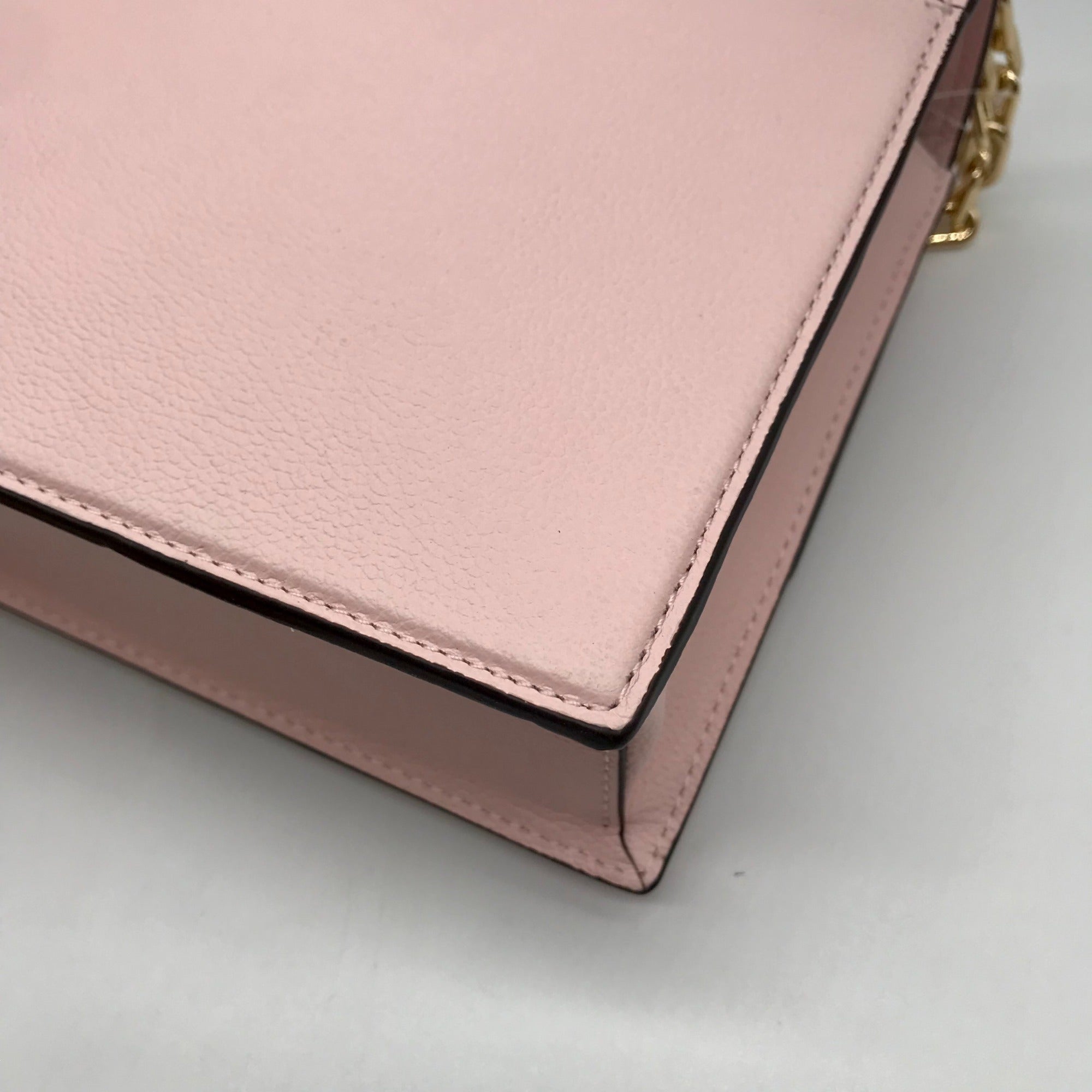 Kate Spade Pastry Pink Pebbled Leather Deco Shoulder Bag