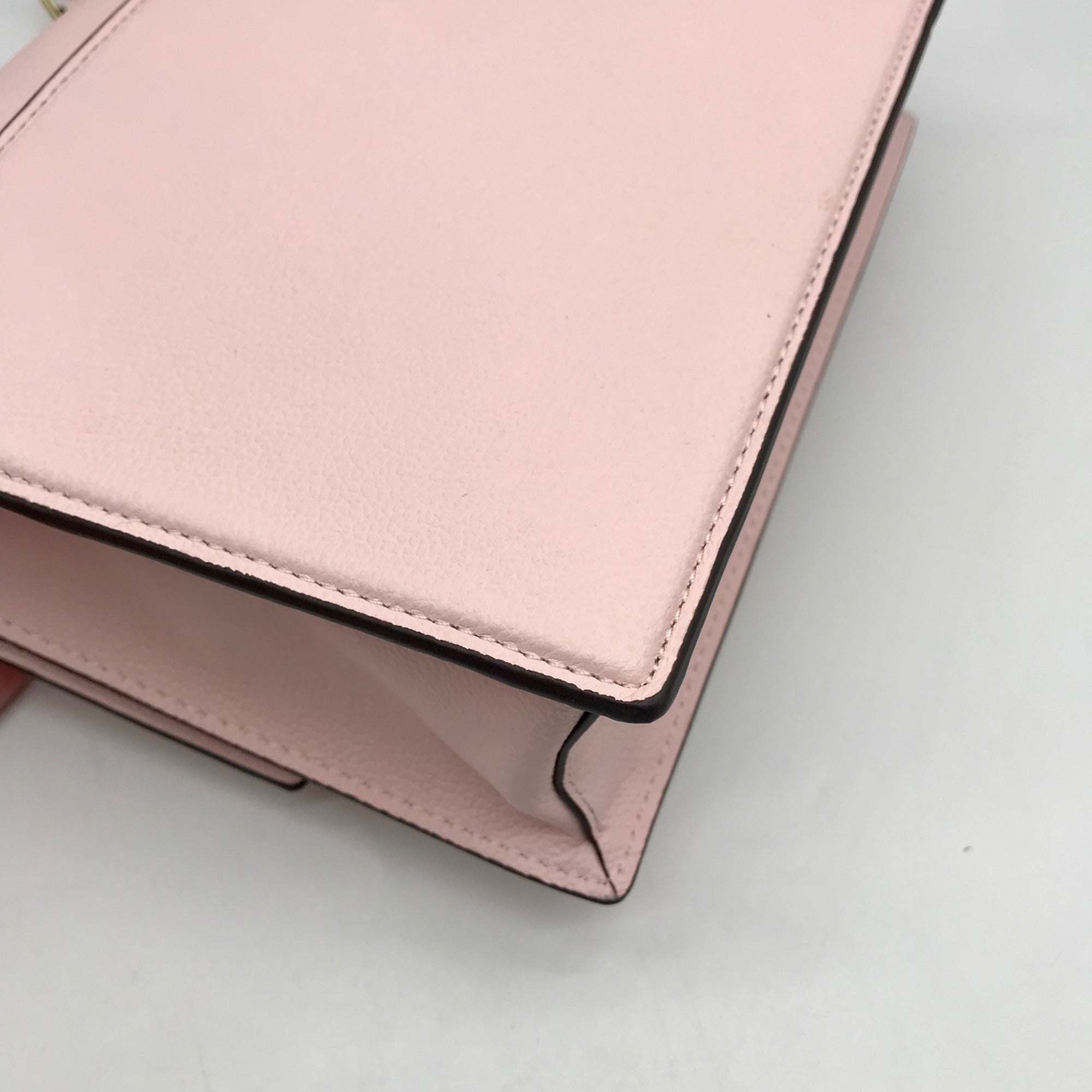 Kate Spade Pastry Pink Pebbled Leather Deco Shoulder Bag