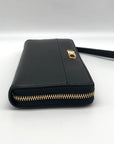 Michael Kors Black Leather Parker Large Travel Continental Wallet - NWT