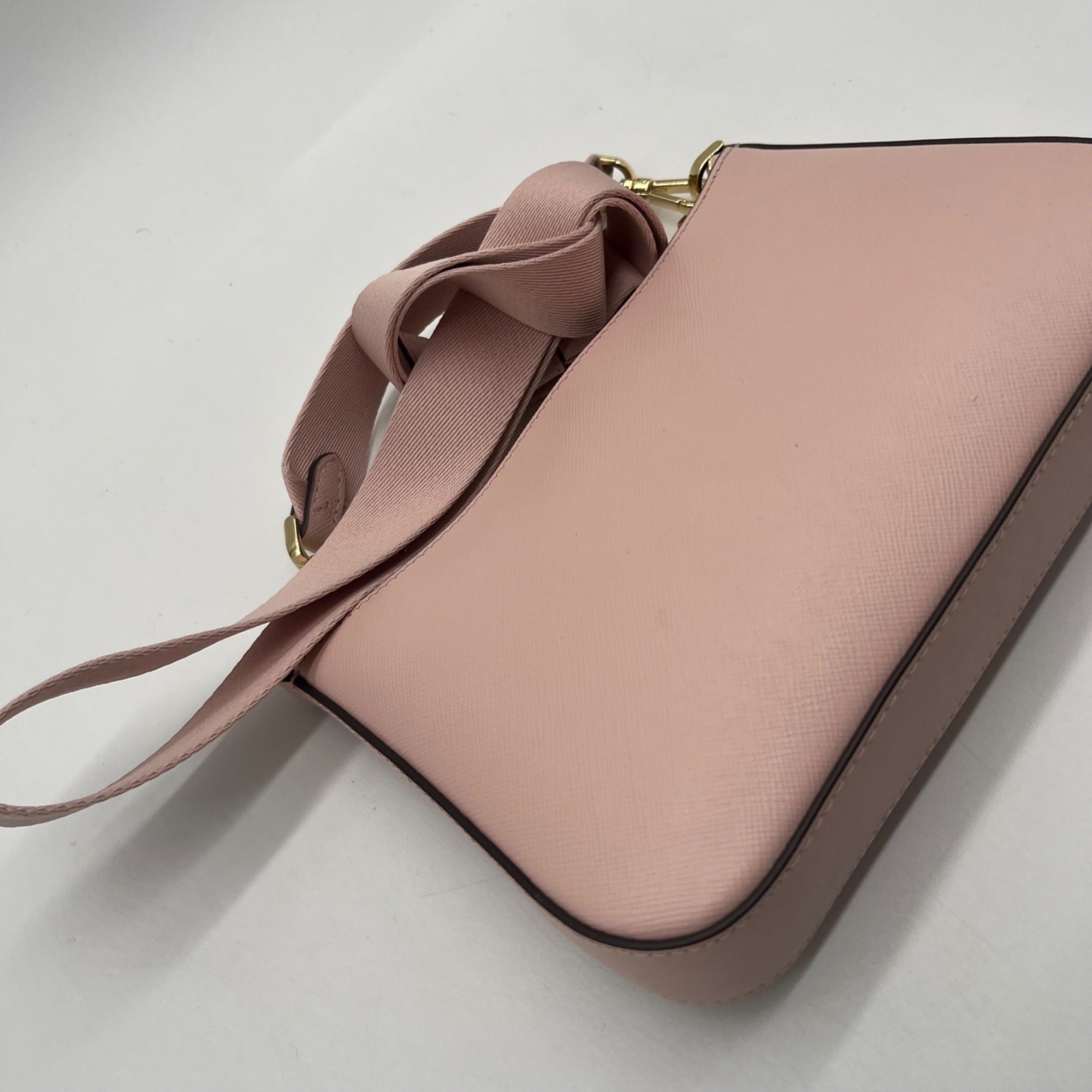 Kate Spade Blush Pink Duet Satin Sequin Crossbody Bag