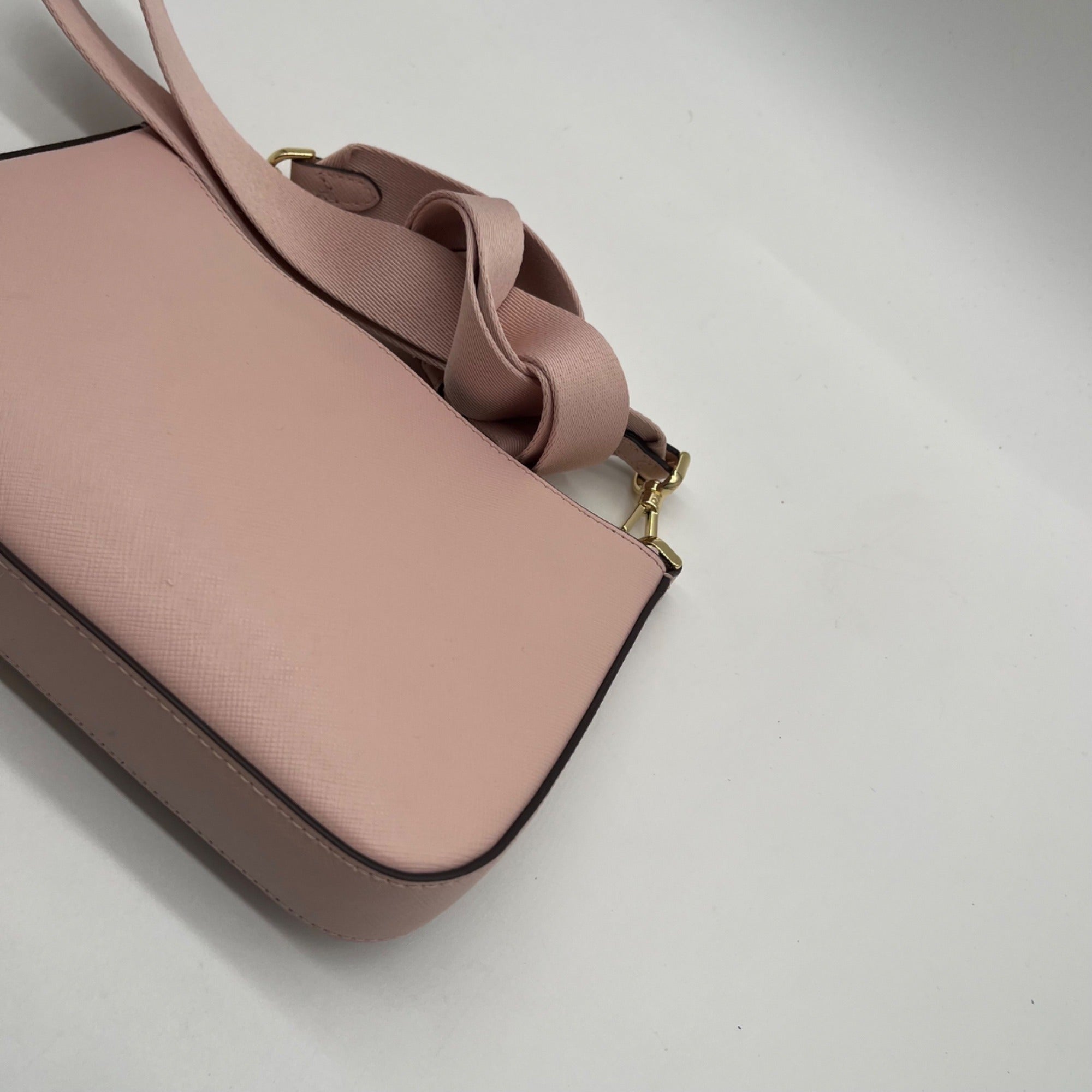 Kate Spade Blush Pink Duet Satin Sequin Crossbody Bag