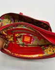 Latico Red Leather Crossbody Bag